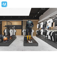 Présentoir de vêtements de sport design d'intérieur pour baskets personnalisées, magasin de chaussures à la mode, étagères de présentation pour magasin de détail