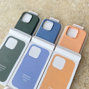 Fundas de Silicona Líquida Originales LOGO para iPhone 17 <span class=keywords><strong>Pro</strong></span> <span class=keywords><strong>Max</strong></span>, 16 <span class=keywords><strong>Pro</strong></span> <span class=keywords><strong>Max</strong></span>, 15, 14, con Carga Inalámbrica Magnética y Caja - Product Image 5