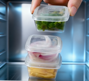 Hài hòa 2oz vuông Cốc dùng một lần, vật liệu PP có nắp đậy bản lề, tường đơn để sử dụng gắn kết - Product Image 3