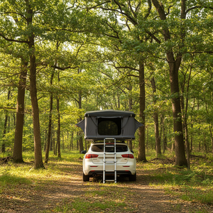 Tente de toit de voiture automatique à coque rigide ABS, tente de <span class=keywords><strong>camping</strong></span> en toile extérieure escamotable haute performance pour SUV - Product Image 5