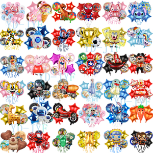 Set de Globos de Helio con Personajes de Dibujos Animados, Anime y Películas, como Stitch y Spiderman, para Decoración de Fiestas, Venta al Por Mayor - Product Image 1