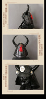 Casque de samouraï japonais, pièce d'exposition, accessoire de cinéma et de télévision, objet de collection, décoration, portable, période Sengoku, fer de combat