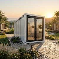 Maison conteneur extensible de 30 pieds à double aile, chambre d'hôtel préfabriquée, cabine modulaire pour hôtels, complexes hôteliers et motels