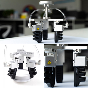 Mini-actuateur pneumatique, pince robotique, petite griffe pneumatique pour bras robotique collaboratif avec alimentation DC24V et conception de vanne à opercule à piston - Product Image 1