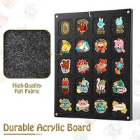 Tableau de support d'affichage mural en acrylique transparent sans poussière pour épingles à bijoux en émail