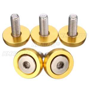 20 piezas M6x15mm CNC de aluminio, estilo automotriz, pegatinas universales para parachoques, contraseña para arandelas de guardabarros, kit de decoración para el compartimento del motor - Product Image 4