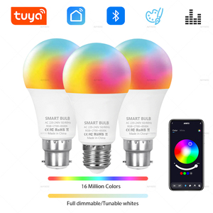 Ampoule LED Tuya Dimmable 15W E27 B22 220V RGBCW à Changement <span class=keywords><strong>de</strong></span> Couleur, Contrôle par Application Smart Life, Gestion <span class=keywords><strong>de</strong></span> Groupe, Rythme Musical, Minuterie, pour la Maison - Product Image 1