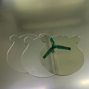 2mm Laser Cut Eco-Friendly CE Certified Acrylic <b>Mirror</b> Sheet Custom Shape Shatterproof Animal Heart Star <b>Tiles</b> 40x45cm Kids Room - Product Image 3