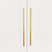 Grande armoire de chambre en bois blanc à 6 portes avec miroir, tringle de suspension et 4 tiroirs de rangement