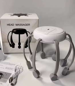 Masseur de tête à vibrations multipoints de qualité supérieure, masseur électrique sans fil pour le cuir chevelu 500 mAh, masseur pieuvre à 8 griffes pour le soulagement du stress - Product Image 6