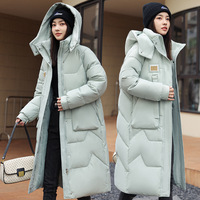 Manteau Long d'Hiver Rembourré Ohsisa pour Femmes, Vêtement Chaud à Capuche Détachable, Blouson Matelassé Décontracté à Fermeture Éclair