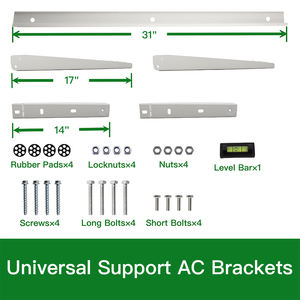 Staffa per Compressore Mini <span class=keywords><strong>Split</strong></span> Y0D HVAC in Acciaio per Esterni, Resistente alla Corrosione, Spessore 2.0mm, Facile Installazione per Montaggio a Parete Domestico - Product Image 2