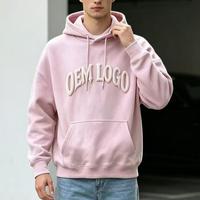 Sweat-shirt surdimensionné à épaules tombantes personnalisé OEM, élégant, avec impression en relief utilisant la technique d'impression en relief ou la sérigraphie
