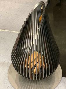 <strong>Steel</strong>+Wood+Burning+<strong>Outdoor</strong>+<strong>Fireplace</strong> - Product Image 4