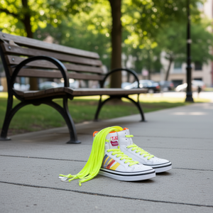 Cordones Ilan de 120cm, Amarillo Fluorescente, para Zapatillas Deportivas - Product Image 3