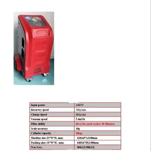 DAYANG DY-X565 Car Air Conditioner Refrigerant recovery machine unit with cleaning flushing machine