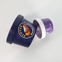 Gobelets en papier jetables anti-fuite pour crème glacée, de qualité alimentaire, imprimés sur mesure, disponibles en 3oz à 32oz pour desserts glacés et yaourts