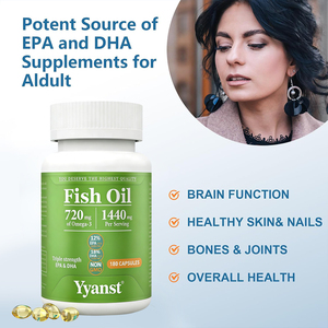 Complément alimentaire Omega 3 OEM/ODM pour une peau et des ongles sains, la fonction cérébrale, gélules d'huile de poisson certifiées, échantillon gratuit - Product Image 2