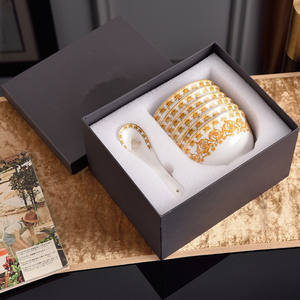 Ensemble de couverts en céramique durable de 4,5 pouces, élégant et raffiné, avec boîte cadeau, en porcelaine fine - Product Image 2