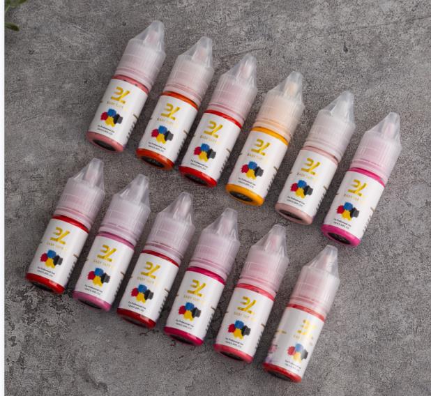 OEM Organic Germany 48 colors Micropigmentation lip eyebrow Permanent Makeup supply Pigment Pmu Tattoo Ink Microblading Pigment