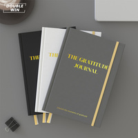 Cahier de revue de gratitude quotidienne à couverture rigide en lin imprimé sur mesure