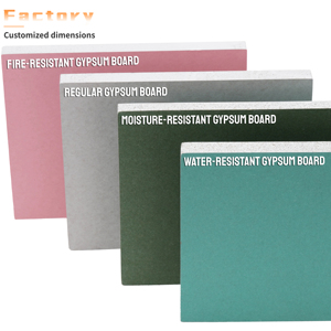 Chống ẩm thường xuyên tấm thạch cao giá chất lượng cao tấm thạch cao nhà sản xuất tấm thạch cao thạch cao vách thạch cao - Product Image 3