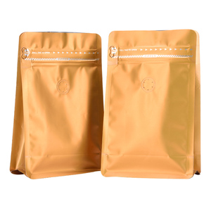 Bolsas de Café con Fondo Plano, MOQ Bajo, 250g, 12oz, 1kg, Bolsas de Embalaje de Plástico y Papel de Aluminio para Envasado de Granos de Café - Product Image 3