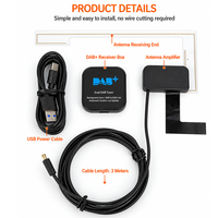 Adaptateur récepteur radio numérique DAB+ pour voiture à double antenne, boîtier DAB pour autoradio Android, universel pour l'Europe