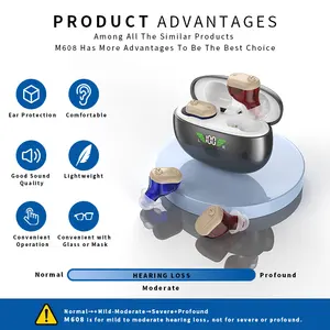 Dispositivo Wireless OTC apparecchi acustici invisibile apparecchio acustico ricaricabile produttore orecchio e udito prodotti all'ingrosso