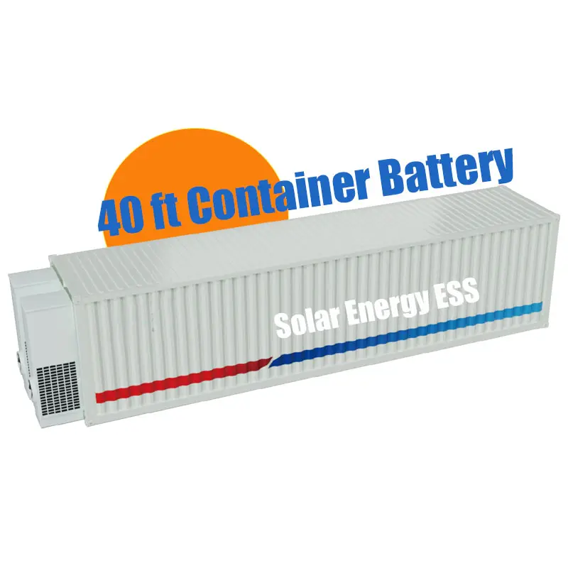 Compartimento de batería de almacenamiento refrigerado por aire 500KW 1000KW 1MW 2 MW 5MW 10MW Sistema de contenedor de batería de almacenamiento de energía solar