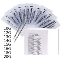 Agujas y Herramientas de Perforación Corporal para Niños, de Acero Quirúrgico Inoxidable, Plateadas en Plata y con Zirconia, Certificadas por ASTM, Marca Gaby