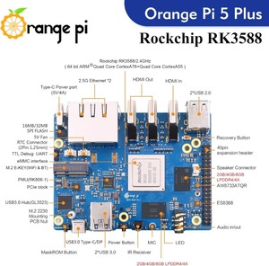 Serie Orange Pi 5: Orange Pi 5 Plus, <span class=keywords><strong>OPi</strong></span> 5 Pro, <span class=keywords><strong>OPI</strong></span> 5 Ultra, <span class=keywords><strong>OPI</strong></span> 5B Scheda di Sviluppo - Product Image 3