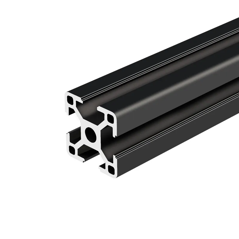 Suministro directo de fábrica de perfil de aluminio extruido cuadrado negro de 30x30 Serie 6000 perfil de aluminio de grado de temperatura de T3-T8