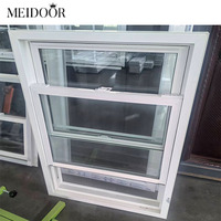 Fenêtres à battants doubles en PVC modernes à double vitrage pour usage extérieur dans les maisons, cuisines, salles de bain - Insonorisation et isolation thermique