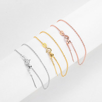 Bracelet en argent sterling 925, accessoires de bijoux, combinaison de charmes DIY tendance, plusieurs tailles, chaîne serpent, chaîne croisée, chaîne boîte