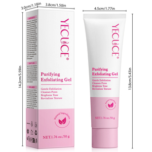 YECUCE Hydrate Profondément Nettoie les Pores Éclaircit le <span class=keywords><strong>Visage</strong></span> <span class=keywords><strong>Aloe</strong></span> <span class=keywords><strong>Vera</strong></span> Dissolvant de Peau Morte Purifiant <span class=keywords><strong>Gel</strong></span> Exfoliant - Product Image 6