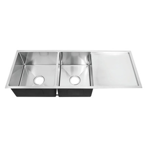 Fregadero <span class=keywords><strong>de</strong></span> Cocina Extensible <span class=keywords><strong>de</strong></span> Acero Inoxidable 304 <span class=keywords><strong>de</strong></span> 120x48cm, Fregadero Grande para Lavandería con Escurridor, Fregadero Económico en Oferta para Lavar Ropa - Product Image 5