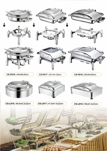 Juego de platos de frotamiento de acero inoxidable de alta calidad, calentador de alimentos a Gas, <span class=keywords><strong>estufa</strong></span> de Buffet <span class=keywords><strong>para</strong></span> Hotel, <span class=keywords><strong>restaurante</strong></span>, fiesta, equipo de catering - Product Image 3