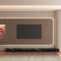 Meuble TV autoportant en bois avec tiroirs de rangement pour salon, appartement, hôtel, salle d'exposition, villa – Style moderne et luxe léger