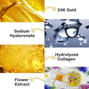 มาสก์หน้าเจลเพื่อความผ่อนคลายเครื่องสำอางคริสตัล24K - Product Image 3