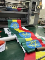 Drapeaux personnalisés double face en polyester, mât de drapeau télescopique en aluminium et carbone réglable avec base, impression numérique pour intérieur