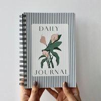 Cuaderno Espiral de Tapa Dura Kraft con Diseño de Logotipo Personalizado Premium, Impresión Artística con Lápiz, Diario de Planificación, Suministros de Regalo Personalizables