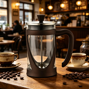 Camping Mini Double Wall Eco-Friendly French Press <strong>Coffee</strong> Maker with 304 Stainless Steel Filter Heat Resistant Glass Cold <strong>Brew</strong> - Product Image 4