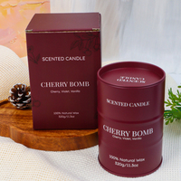 Bougie parfumée en forme de fût à huile, bougie aromathérapeutique créative en métal, bougie en cire de soja naturelle multi-parfums pour la décoration de la maison