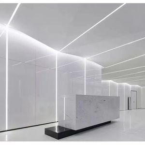 Hot Sale Linear <strong>Light</strong> for Ceiling Plaster <strong>Led</strong> Profile PC Cover Diffused Heat Dissipation t Slot <strong>LED</strong> Channel <strong>Diffuser</strong> Black White - Product Image 6