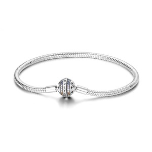 Pulseira DIY de Corrente de Cobra em Liga Metálica Banhada a Prata com Pingente de Frasco de Perfume, Laço, Coração e Unicórnio – Presente - Product Image 5