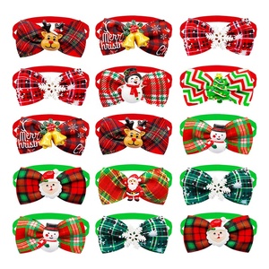<span class=keywords><strong>Collier</strong></span> réglable en polyester pour <span class=keywords><strong>chien</strong></span>, motif 3D Père Noël, renne, clochette, neige, ornements de Noël, style western mignon, mode hiver-été - Product Image 2