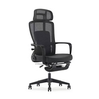 Mobilier de bureau moderne Foshan accoudoir confortable chaise de bureau ergonomique en maille pivotante réglable avec soutien lombaire