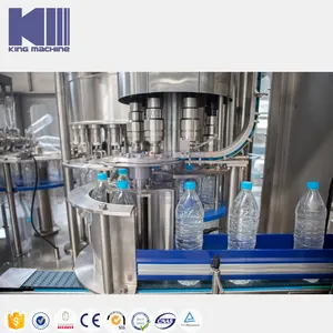 Stabil laufende 5000BPH anpassbare automatische 200-2000ml Mineralwasser-Produktions linie Maschine