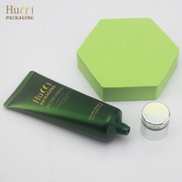 Tube de conditionnement de luxe ABL vert personnalisé D40 60ml-120ml pour soins de la peau, tube souple pour nettoyant visage et lotion corporelle avec bouchon en acrylique